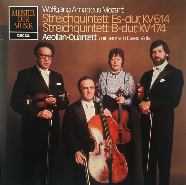 Cover Wolfgang Amadeus Mozart, Aeolian-Quartett* mit Kenneth Essex (2) - Streichquintett Es-Dur, KV 614 / Streichquintett B-Dur, KV 174 (LP) Schallplatten Ankauf