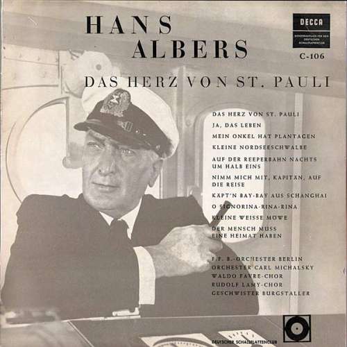 Cover Hans Albers - Das Herz Von St. Pauli (10, Club) Schallplatten Ankauf