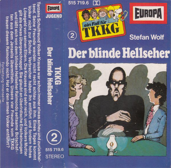 Cover Stefan Wolf - TKKG   2 - Der Blinde Hellseher (Cass) Schallplatten Ankauf