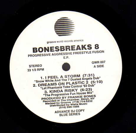 Cover Frankie Bones - Bonesbreaks Volume 8 (Progressive Aggressive Freestyle Fusion EP) (12) Schallplatten Ankauf
