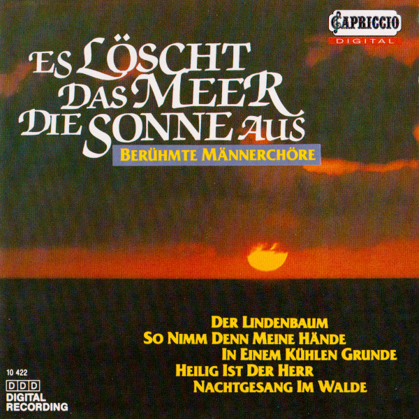 Cover Various - Es Löscht Das Meer Die Sonne Aus (Berühmte Männerchöre) (CD) Schallplatten Ankauf