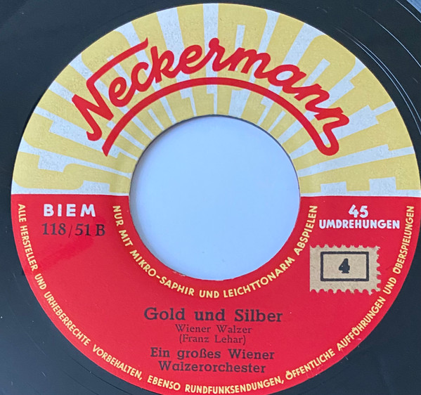 Cover Ein Großes Wiener Walzerorchester* - Wiener Bürger / Gold Und Silber (7) Schallplatten Ankauf