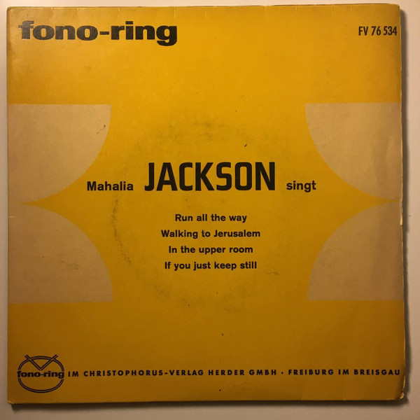 Cover Mahalia Jackson - Mahalia Jackson Singt (7, EP) Schallplatten Ankauf
