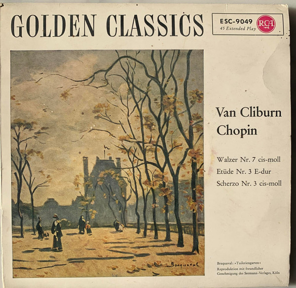 Cover Van Cliburn - Golden Classics - Chopin (7, EP) Schallplatten Ankauf