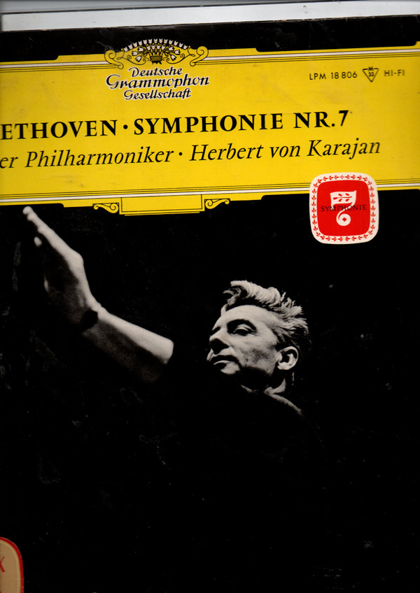 Cover Beethoven*, Berliner Philharmoniker ∙ Herbert von Karajan - Symphonie Nr. 7 (LP, Mono) Schallplatten Ankauf