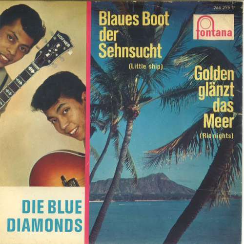 Cover Die Blue Diamonds* - Golden Glänzt Das Meer / Blaues Boot Der Sehnsucht (7, Single, Mono) Schallplatten Ankauf