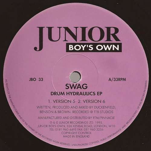 Cover Swag - Drum Hydraulics EP (12, EP) Schallplatten Ankauf