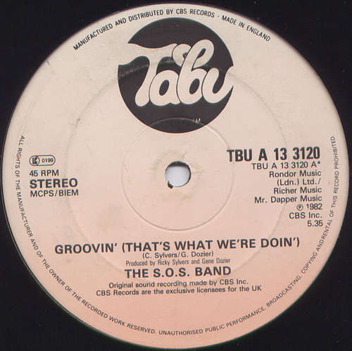 Cover The S.O.S. Band - Groovin' (That's What We're Doin') (12) Schallplatten Ankauf