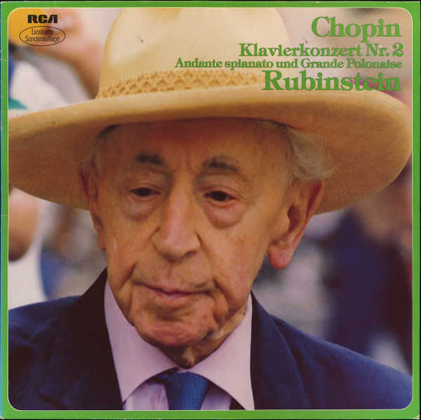 Cover Chopin*, Rubinstein* - Konzert Für Klavier Und Orchester Nr. 2 F-moll Op.21 / Andante Spianato Und Grande Polonaise Es-Dur Op. 22 (LP, Ltd, RE, S/Edition) Schallplatten Ankauf