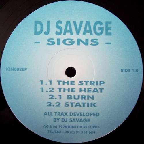 Cover DJ Savage - Signs (12) Schallplatten Ankauf