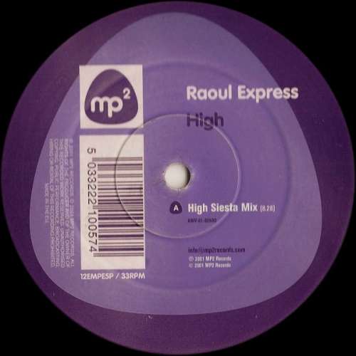 Cover Raoul Express - High (12) Schallplatten Ankauf