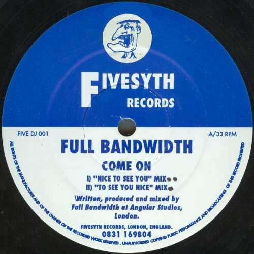 Cover Full Bandwidth - Come On (12, Blu) Schallplatten Ankauf