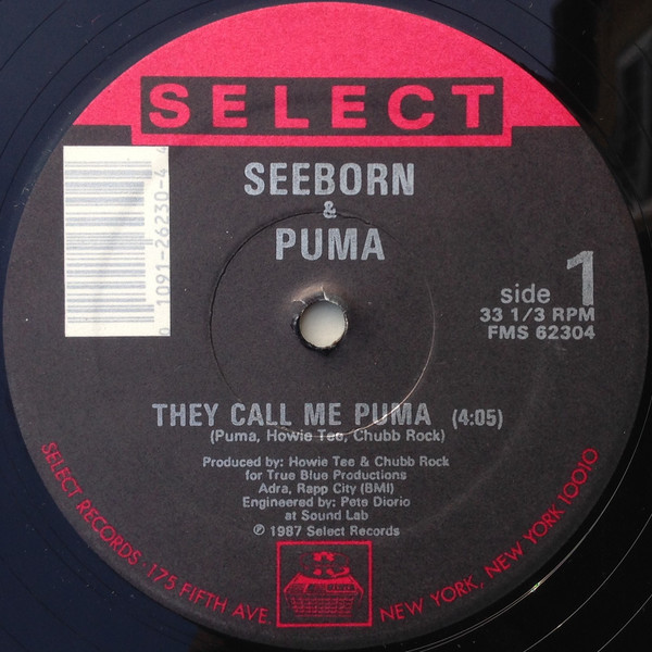 Cover Seeborn & Puma* - They Call Me Puma (12) Schallplatten Ankauf