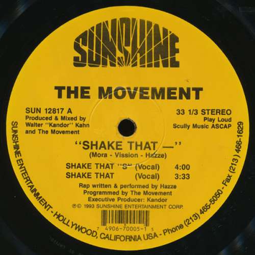 Cover The Movement (3) - Shake That ― (12, Yel) Schallplatten Ankauf