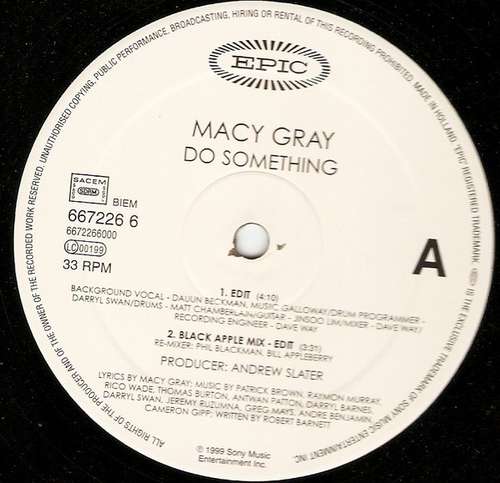 Cover Macy Gray - Do Something (12) Schallplatten Ankauf