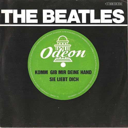 Cover zu The Beatles - Komm, Gib Mir Deine Hand / Sie Liebt Dich (7, Single, RE) Schallplatten Ankauf