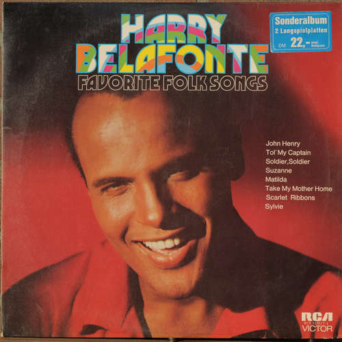 Cover Harry Belafonte - Favorite Folk Songs (2xLP, Comp) Schallplatten Ankauf