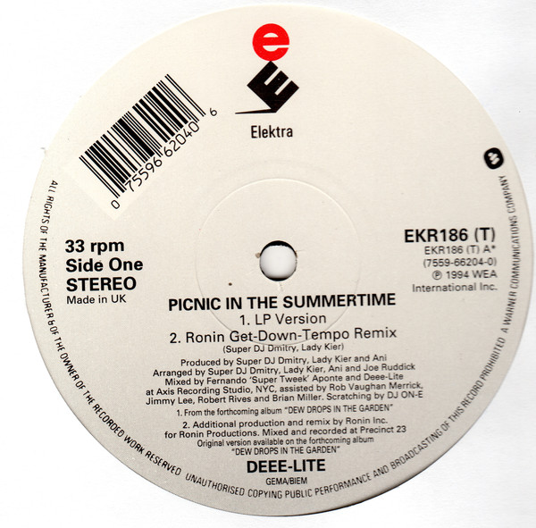 Cover Deee-Lite - Picnic In The Summertime (12) Schallplatten Ankauf