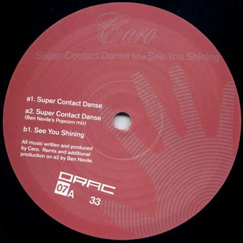 Cover Caro - Super Contact Danse / See You Shining (12) Schallplatten Ankauf