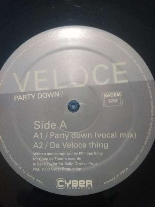 Cover Veloce (2) - Party Down (12) Schallplatten Ankauf