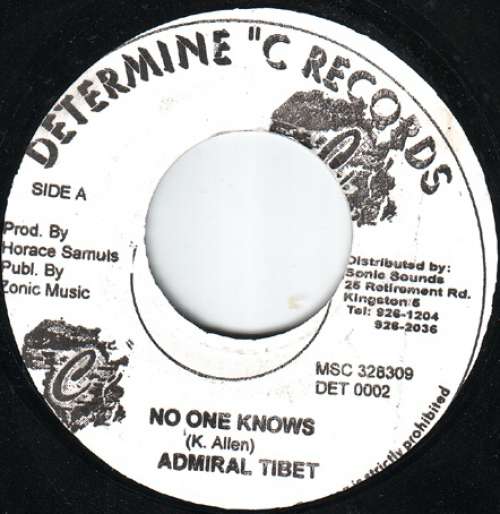 Bild Admiral Tibet - No One Knows (7) Schallplatten Ankauf