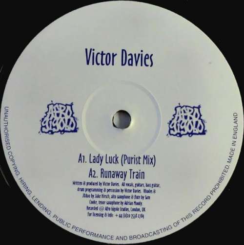 Cover Victor Davies - Lady Luck / Runaway Train (12, Whi) Schallplatten Ankauf