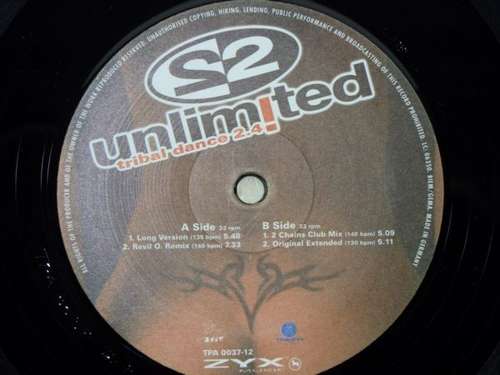 Cover 2 Unlimited - Tribal Dance 2.4 (12) Schallplatten Ankauf