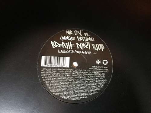 Cover Mr. On vs Jungle Brothers - Breathe Don't Stop (Blakkat Mixes) (12) Schallplatten Ankauf