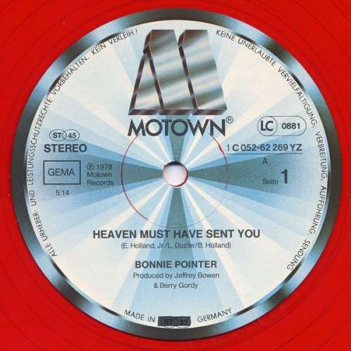 Cover Bonnie Pointer - Heaven Must Have Sent You (12) Schallplatten Ankauf