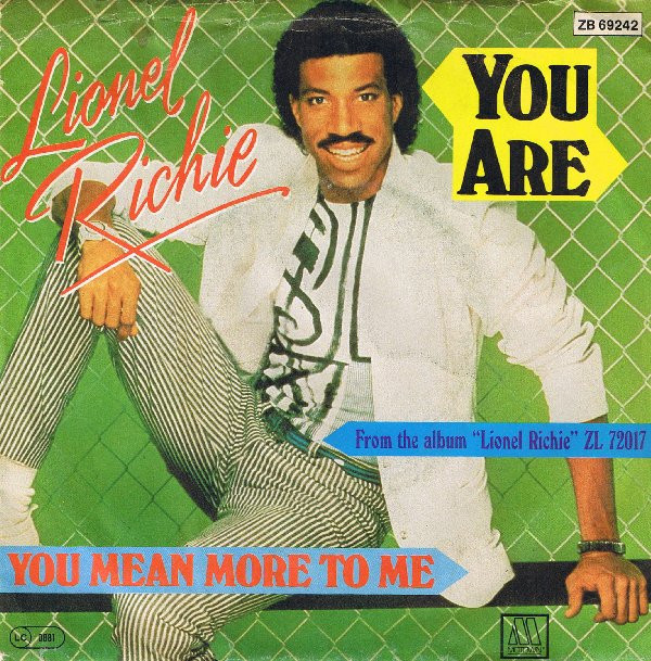 Cover Lionel Richie - You Are (7, Single) Schallplatten Ankauf