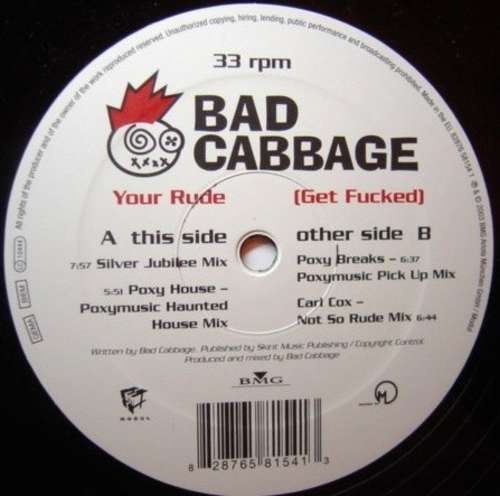 Cover Your Rude (Get Fucked) Schallplatten Ankauf