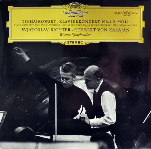 Cover Tschaikowsky*, Sviatoslav Richter, Herbert Von Karajan, Wiener Symphoniker - Klavierkonzert Nr. 1 Für Klavier Und Orchester (LP, RE) Schallplatten Ankauf