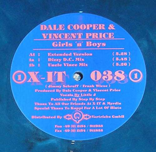 Bild Dale Cooper & Vincent Price - Girls 'N' Boys (12, Blu) Schallplatten Ankauf