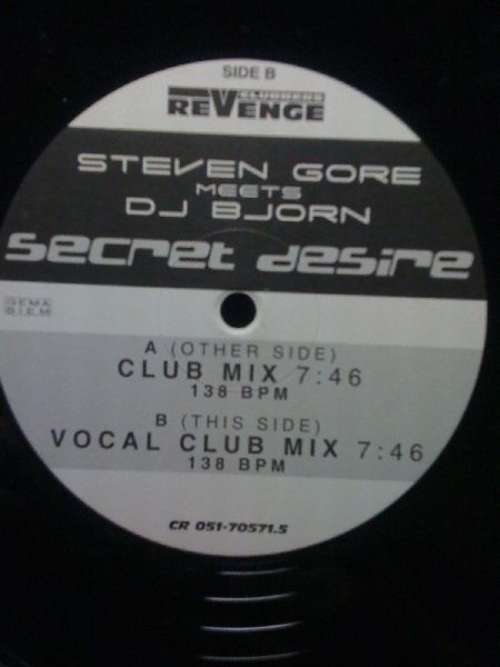 Cover Steven Gore Meets DJ Bjorn* - Secret Desire (12) Schallplatten Ankauf