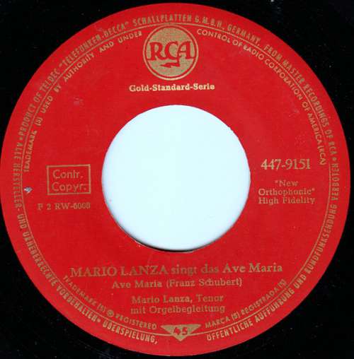 Bild Mario Lanza - Mario Lanza Singt Das Ave Maria (7) Schallplatten Ankauf