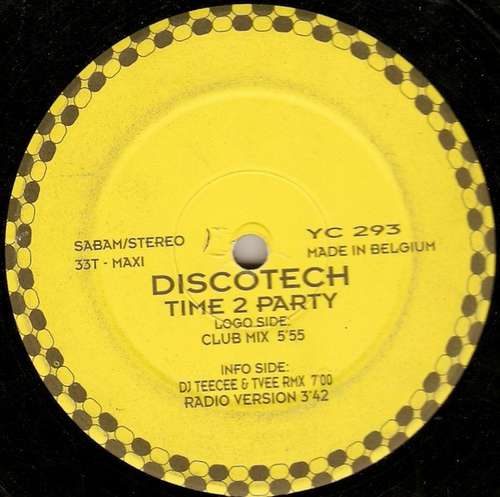 Cover Discotech - Time 2 Party (12) Schallplatten Ankauf