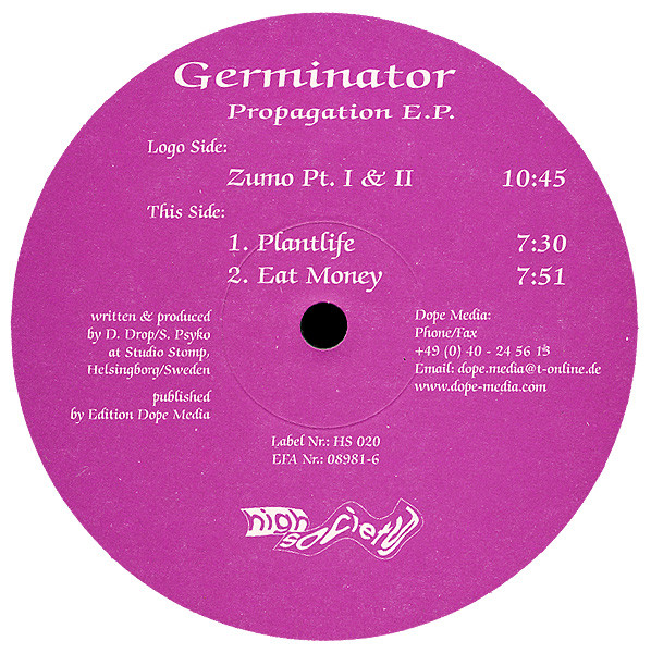 Cover Germinator - Propagation E.P. (12, EP) Schallplatten Ankauf