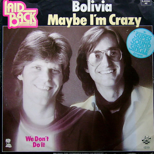 Cover Laid Back - Bolivia / Maybe I´m Crazy (12) Schallplatten Ankauf