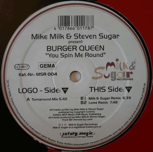 Cover Burger Queen - You Spin' Me Round (12) Schallplatten Ankauf