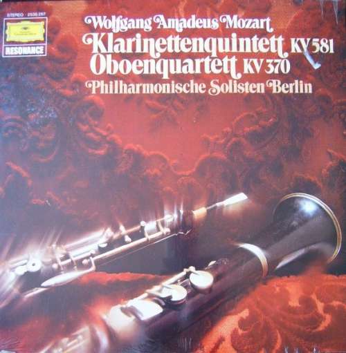 Cover Wolfgang Amadeus Mozart - Klarinettenquintett KV 581 - Oboenquartett KV 370 (LP) Schallplatten Ankauf
