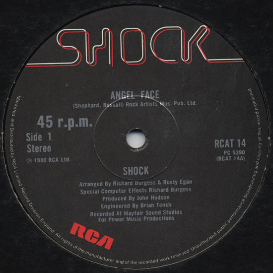 Cover Shock (2) - Angel Face / R.E.R.B. (12) Schallplatten Ankauf
