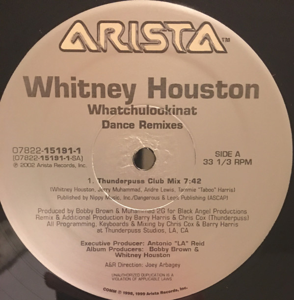 Cover Whitney Houston - Whatchulookinat (Dance Remixes) (2x12) Schallplatten Ankauf