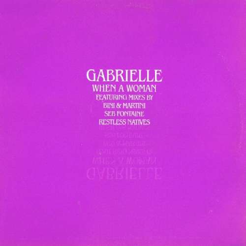 Cover Gabrielle - When A Woman (2x12, Promo) Schallplatten Ankauf