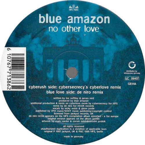 Cover Blue Amazon - No Other Love (12) Schallplatten Ankauf
