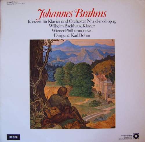 Cover Johannes Brahms - Wilhelm Backhaus, Wiener Philharmoniker, Karl Böhm - Konzert Für Klavier Und Orchester Nr. 1 D-moll Op. 15 (LP) Schallplatten Ankauf