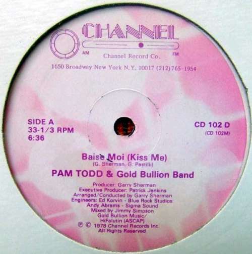 Cover Pam Todd & Gold Bullion Band - Baise Moi (Kiss Me) (12) Schallplatten Ankauf