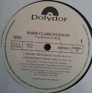 Cover Marie Claire D'Ubaldo* - The Rhythm Is Magic (12, Pro) Schallplatten Ankauf