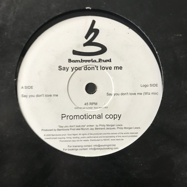 Cover Bamboola Prod. - Say You Don't Love Me (12) Schallplatten Ankauf