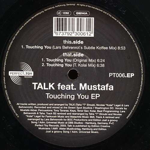 Cover Talk Feat. Mustafa* - Touching You EP (12, EP) Schallplatten Ankauf