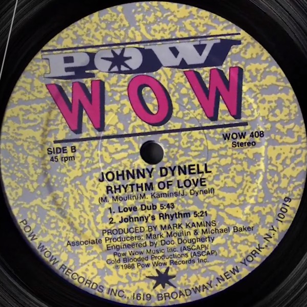 Cover Johnny Dynell - Rhythm Of Love (12) Schallplatten Ankauf